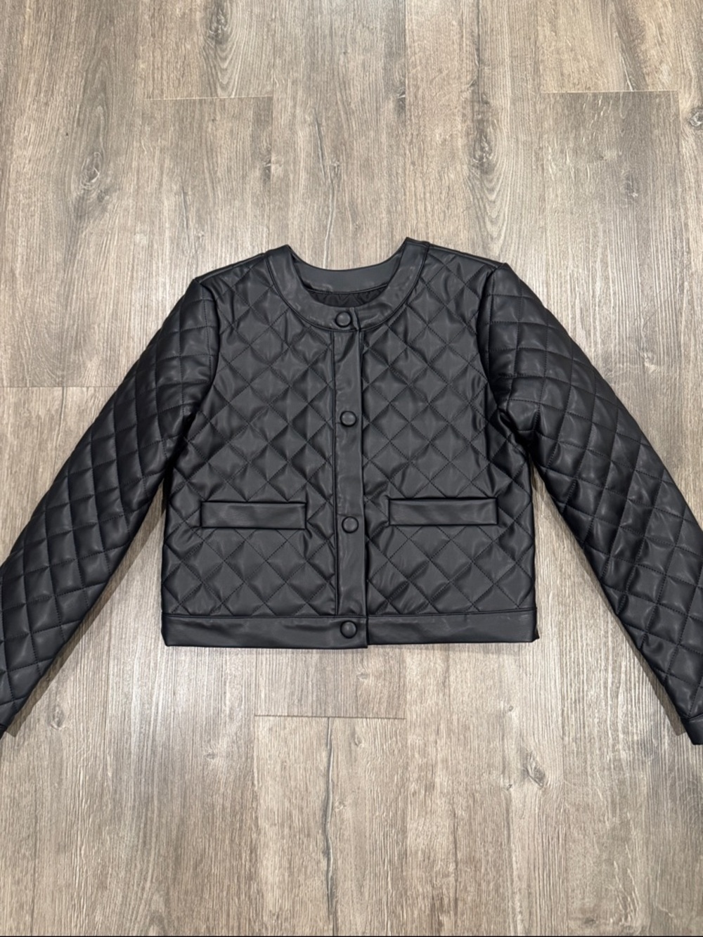 Steve Madden Quilted Pleather Jacket